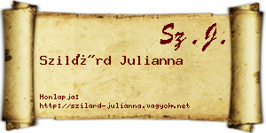 Szilárd Julianna névjegykártya